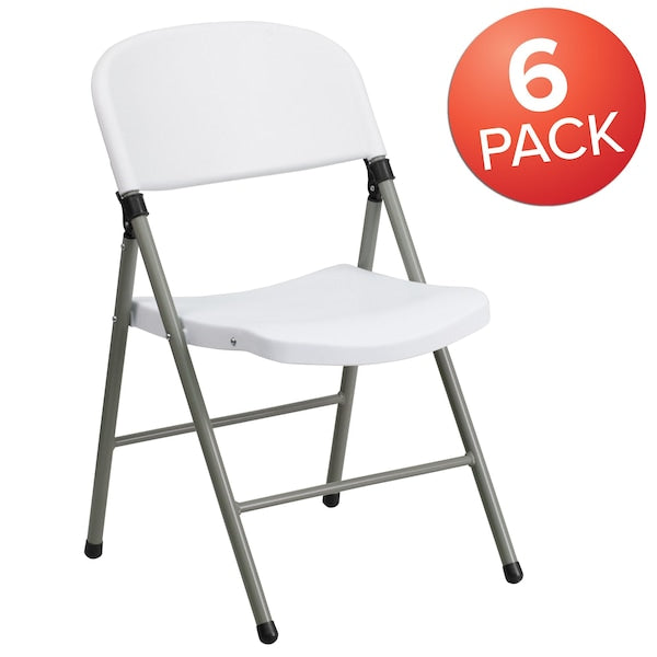 White Plastic Folding Chair