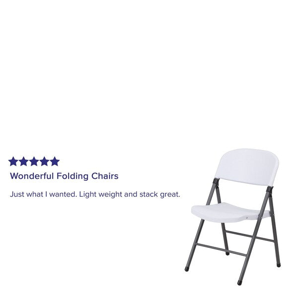 White Plastic Folding Chair