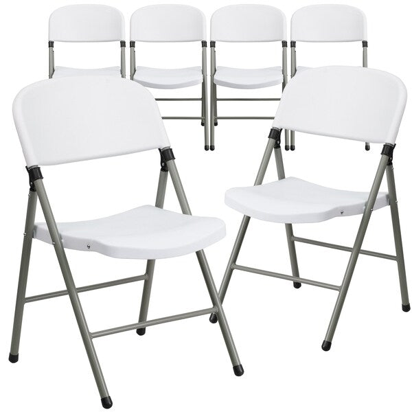 White Plastic Folding Chair