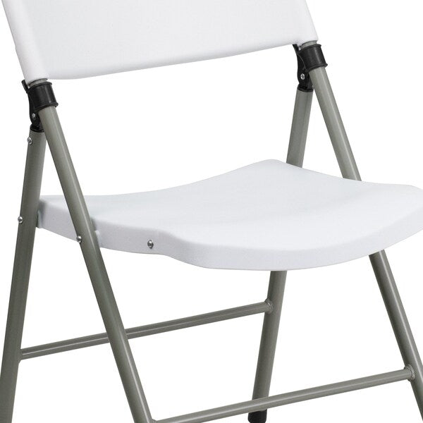 White Plastic Folding Chair