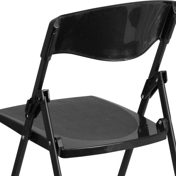 Black Plastic Folding Chair
