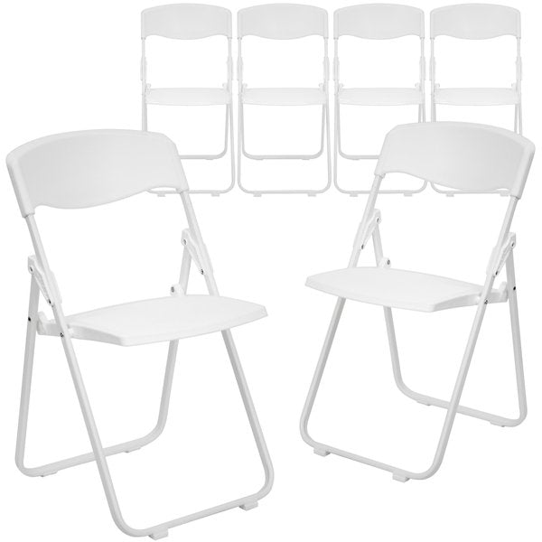 White Plastic Folding Chair