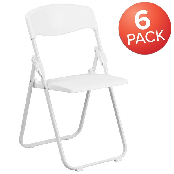 White Plastic Folding Chair
