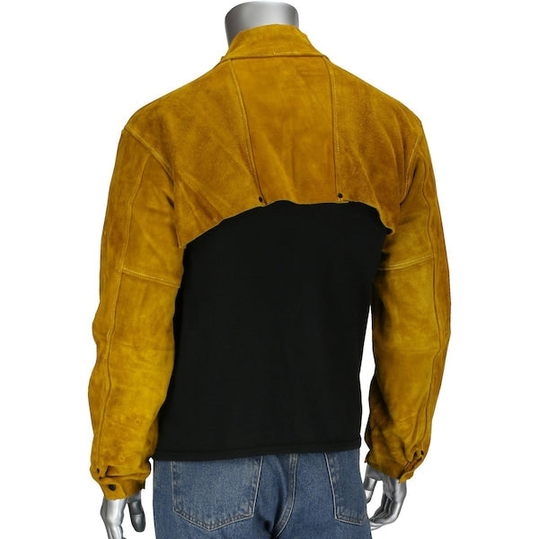 Welding Cape Sleeve, Split Leather, Lrg