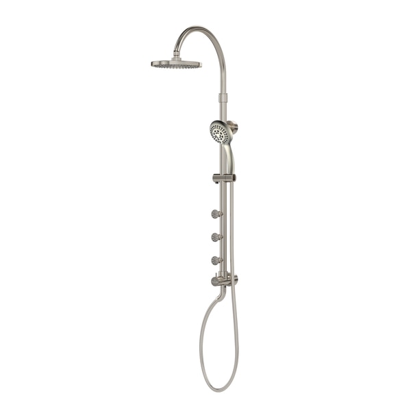 Shower System, Brass and ABS Shower Head: 8