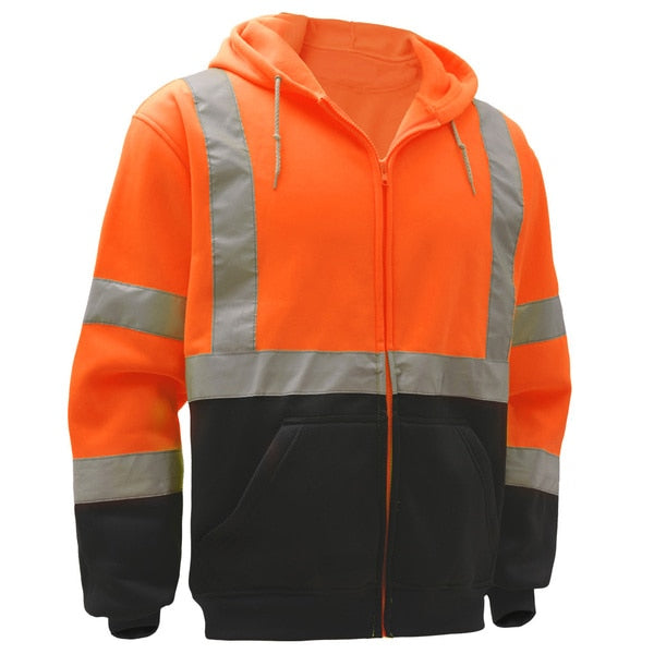 Class 3 Zipper Front Hooded Sweatshirt