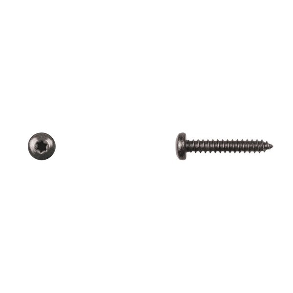 Blk SS Torx Screws 4.2-1.41X25mm 8mm Pan Hd PK50