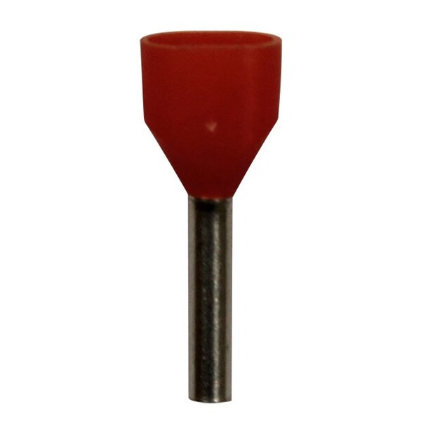 Wire Ferrule, 100PK, Orange, Twin, PK100