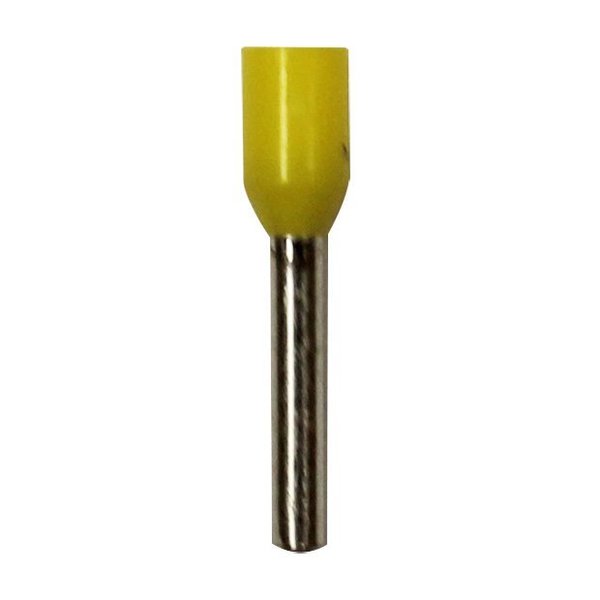 Wire Ferrule, Yellow, 20 AWG, PK100