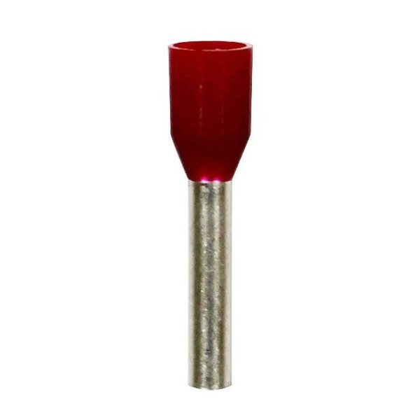 Wire Ferrule, Red, 16 AWG, PK100