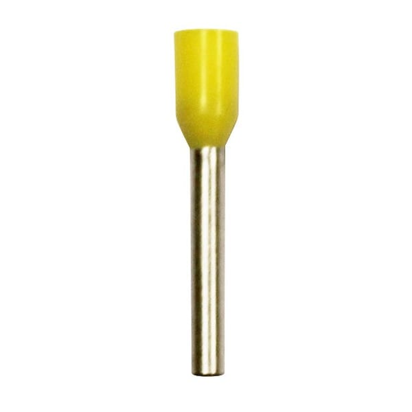 Wire Ferrule, Yellow, 18 AWG, PK100