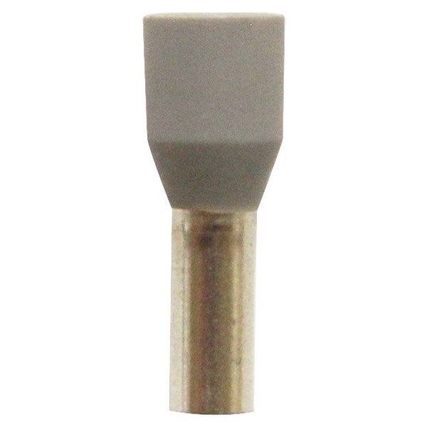 Wire Ferrule, Gray 1 AWG2, PK100