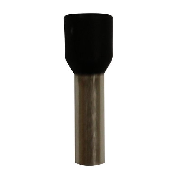 Wire Ferrule, Black, 10 AWG, 12mm, PK100