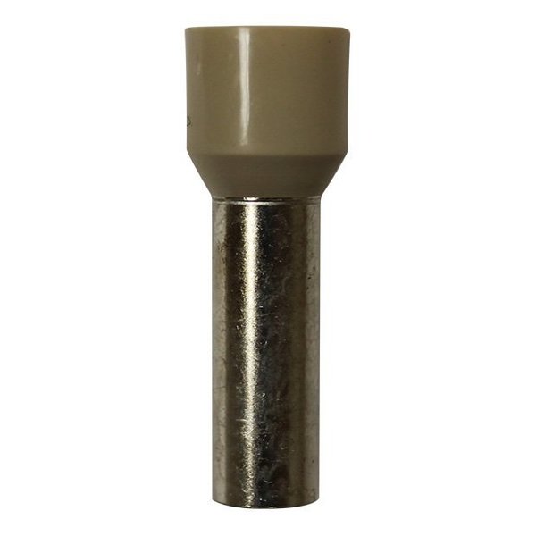 Wire Ferrule, Beige, AWG 2, 25mm, PK25