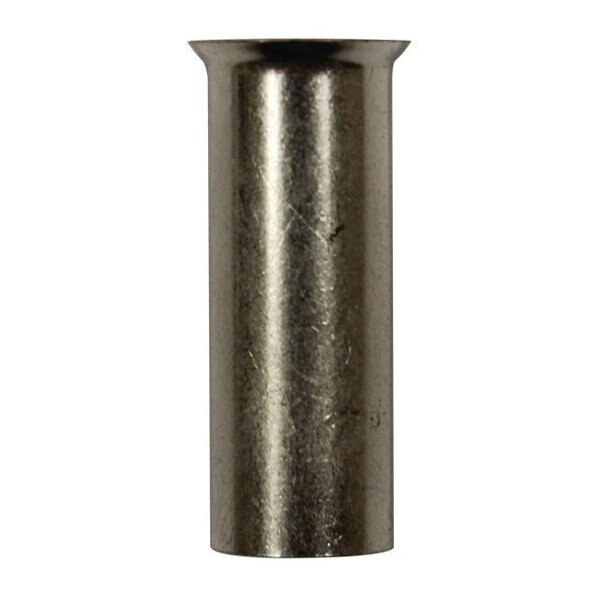 Wire Ferrule, Uninsulated, 2 AWG, PK100