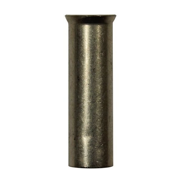 Wire Ferrule, Uninsulated, 2 AWG, PK100