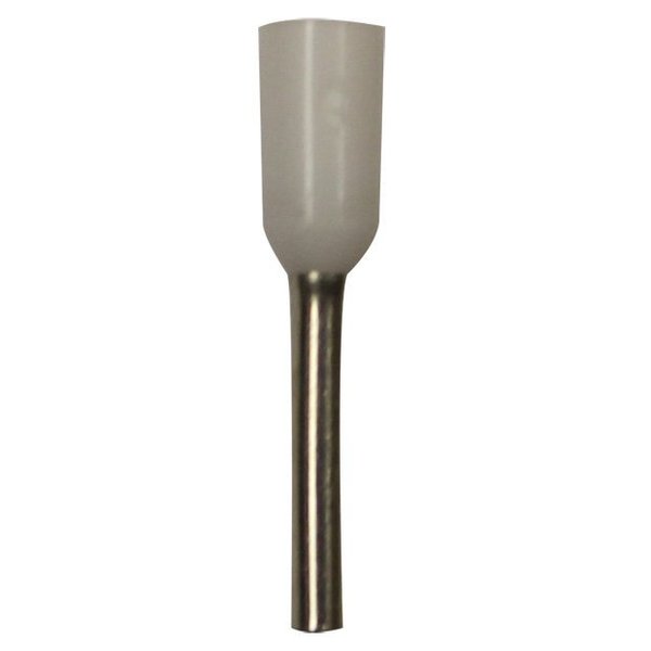 Wire Ferrule, White, 20 AWG, PK100