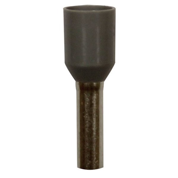 Wire Ferrule, Gray 14 AWG, PK100