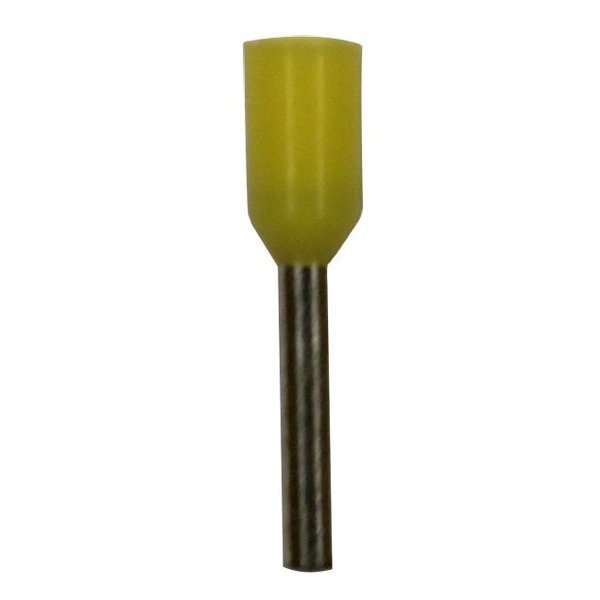Wire Ferrule, Yellow AWG, PK100