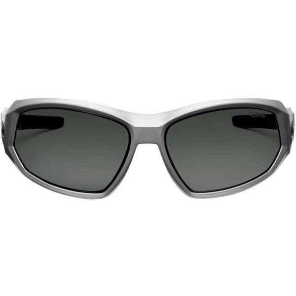 Safety Glasses, Traditional Smoke PC Decenter Lens, Anti-Fog, Scratch-Resistant