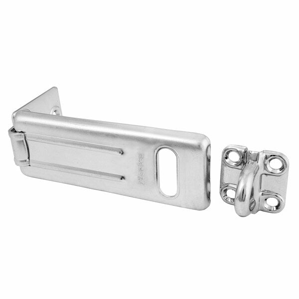 Latching Hasp, Fixed, Natural, 4-1/2 In. L