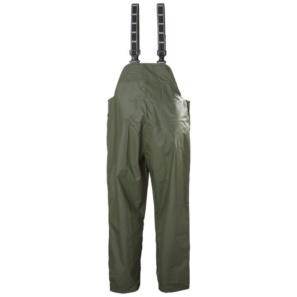 Rain Bibs, PVC/Polyester, Army Green, 6XL