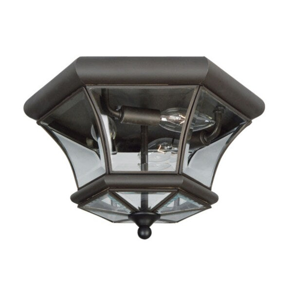 Monterey/Georgetown 3 Light Bronze Outdoor Ceiling Mount