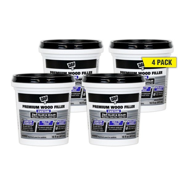 Filler 16 oz Size, Pail White Premium Wood Filler
