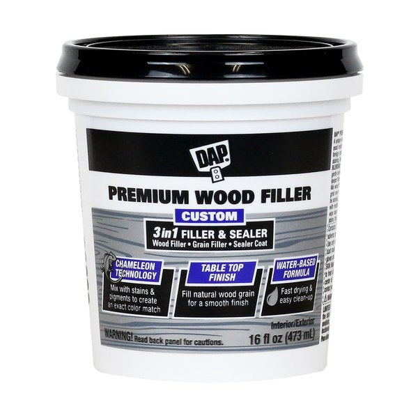 Filler 16 oz Size, Pail White Premium Wood Filler