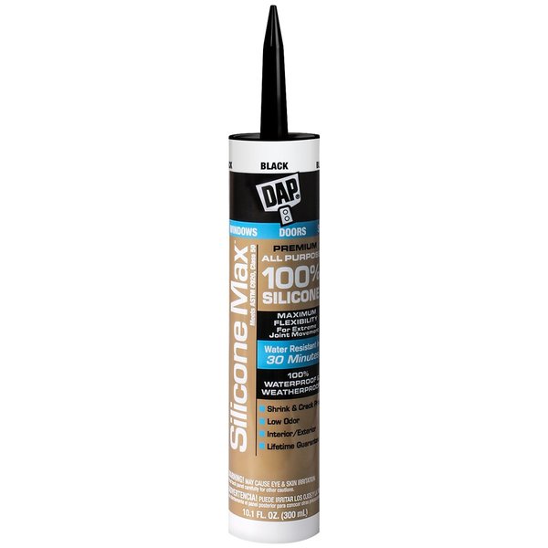 Silicone Max Wds, 10.1 fl oz, Black, PK12
