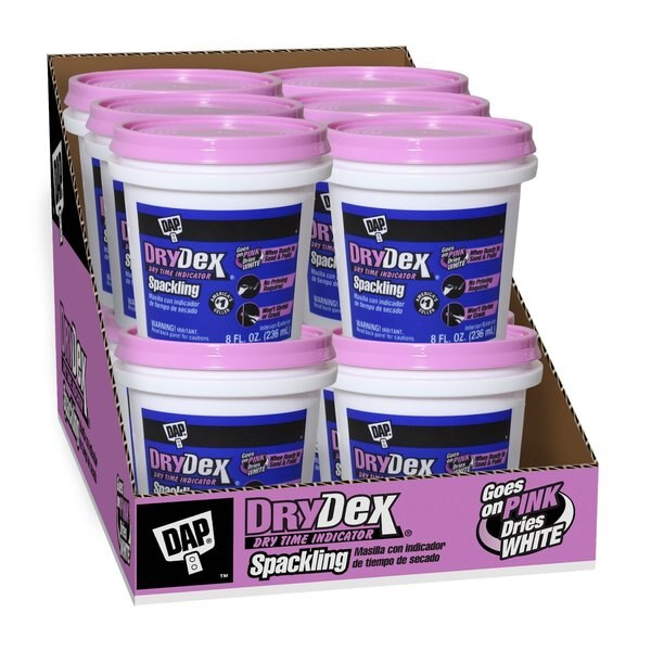 Dry Time Indicator Spacklin, PK12, 8 fl oz, Pink/White