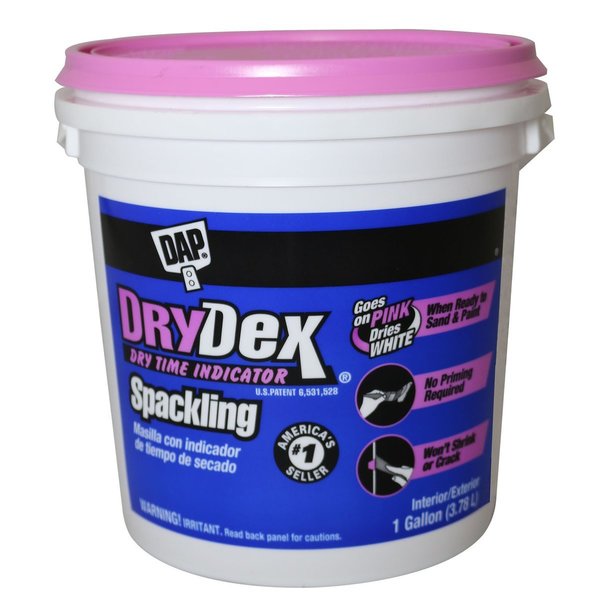 Dry Time Indicator Spackling, PK2, 1 Ga, Pink/White