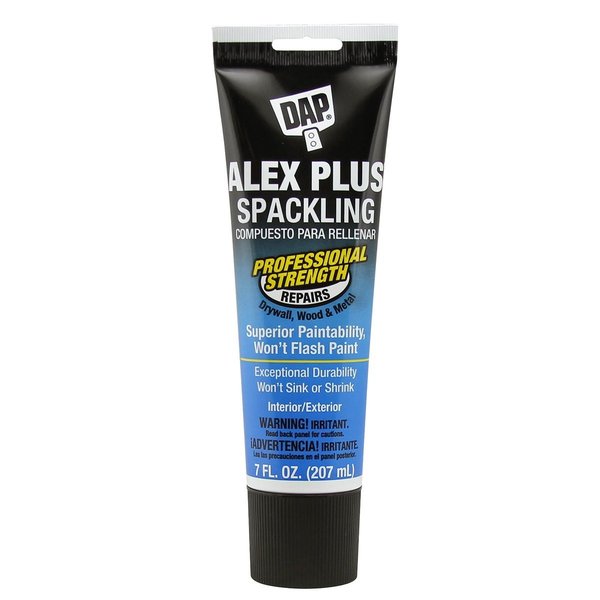 Spackling 7 oz, Sq Tube 6P, PK6, 7 fl oz, White