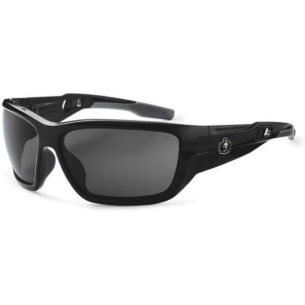 Polarized Safety Glasses, Traditional Smoke Polycarbonate Lens, Scratch-Resistant
