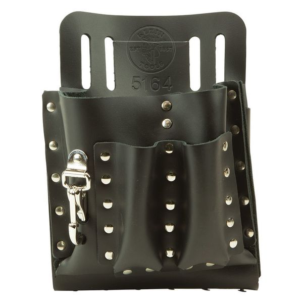 Black Leather 8 Pockets