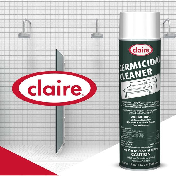 Germicidal Disinfectant Cleaner, 20 oz. Aerosol Can, Unscented