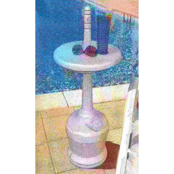Smoker Outpost Patio with Table, White