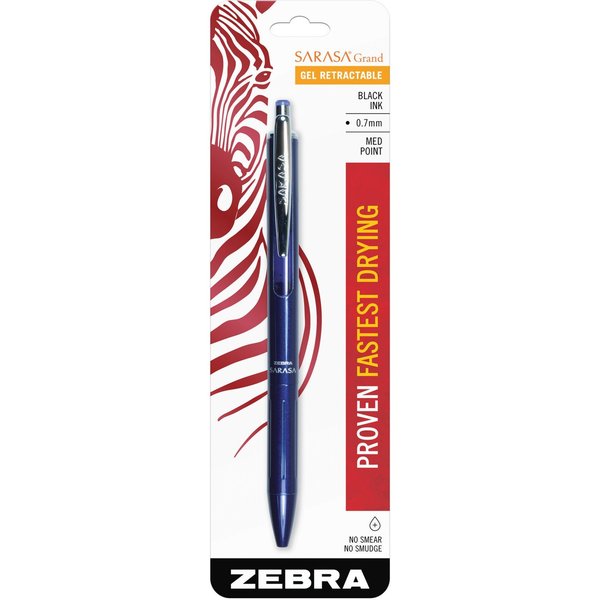 Sarasa Grand Retractable 0.7mm Navy Barrel/Black Ink 1pk