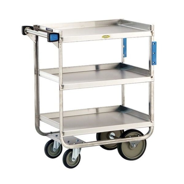 Stainless Steel Utility Cart; 700 Lb Capacity, 3 Shelf, 15-1/2