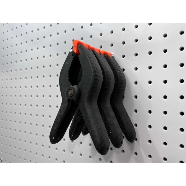 4 In. Single Rod 30 Degree Bend Steel Pegboard Hook for 1/8 In. and 1/4 In. Pegboard 10 Pack