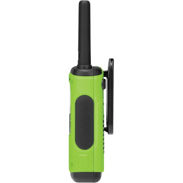 Two Way Radio, Green, NiMh or Alkaline, PK2