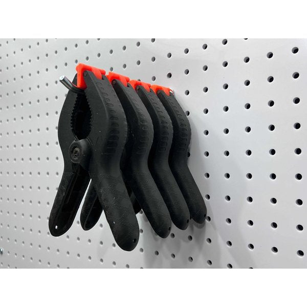 6 In. Single Rod 30 Degree Bend Steel Pegboard Hook for 1/8 In. and 1/4 In. Pegboard 10 Pack
