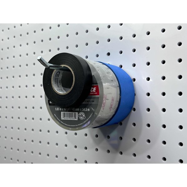 6 In. Single Rod 30 Degree Bend Steel Pegboard Hook for 1/8 In. and 1/4 In. Pegboard 10 Pack