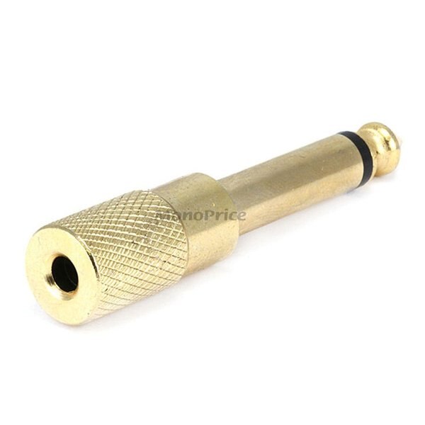 1/4Inch M Plug to 3.5mm S Jack, Metal