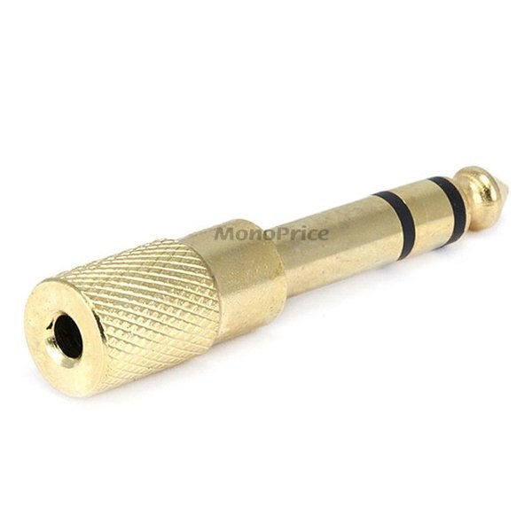 1/4Inch S Plug to 3.5mm S Jack, Metal