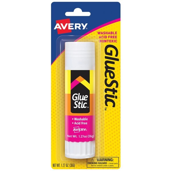 Glue Stick, White, 1.27 oz