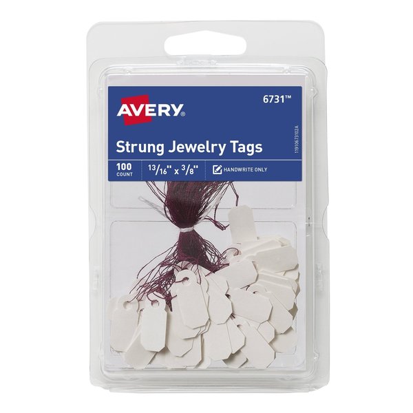 Jewelry Tags, Strung, 13/16