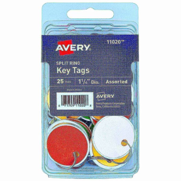 Metal Rim Key Tags, 1-1/4