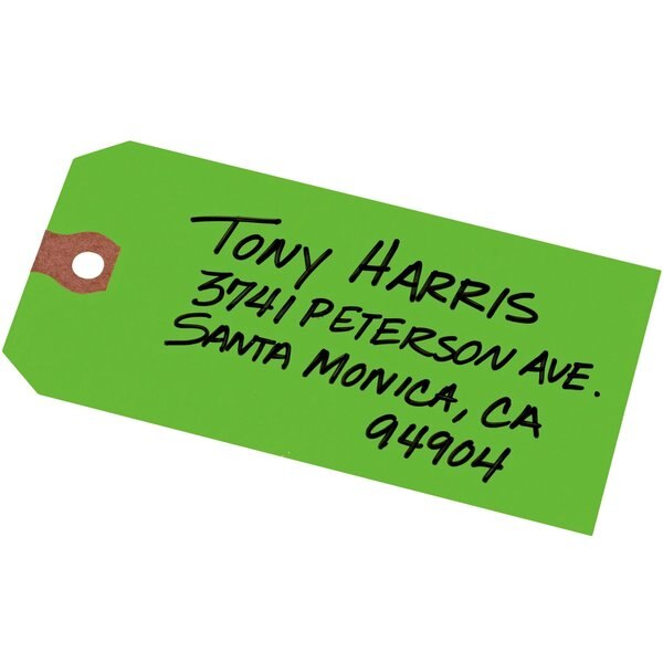 Unstrung Shipping Tags, 11.5 pt., PK1000
