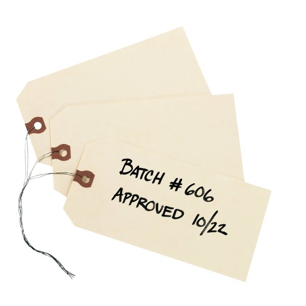 Shipping Tags with Wire, 11.5 pt, PK1000